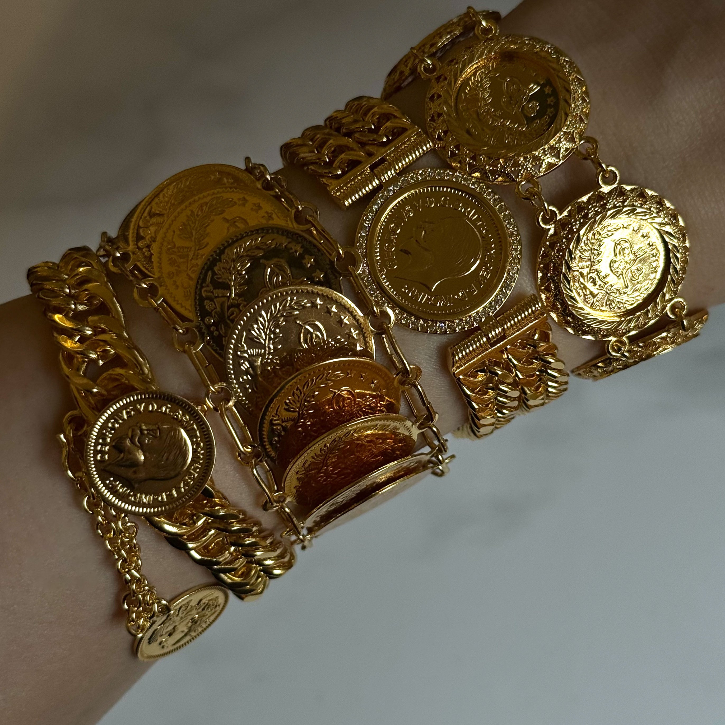 Turath Four-coin Bracelet