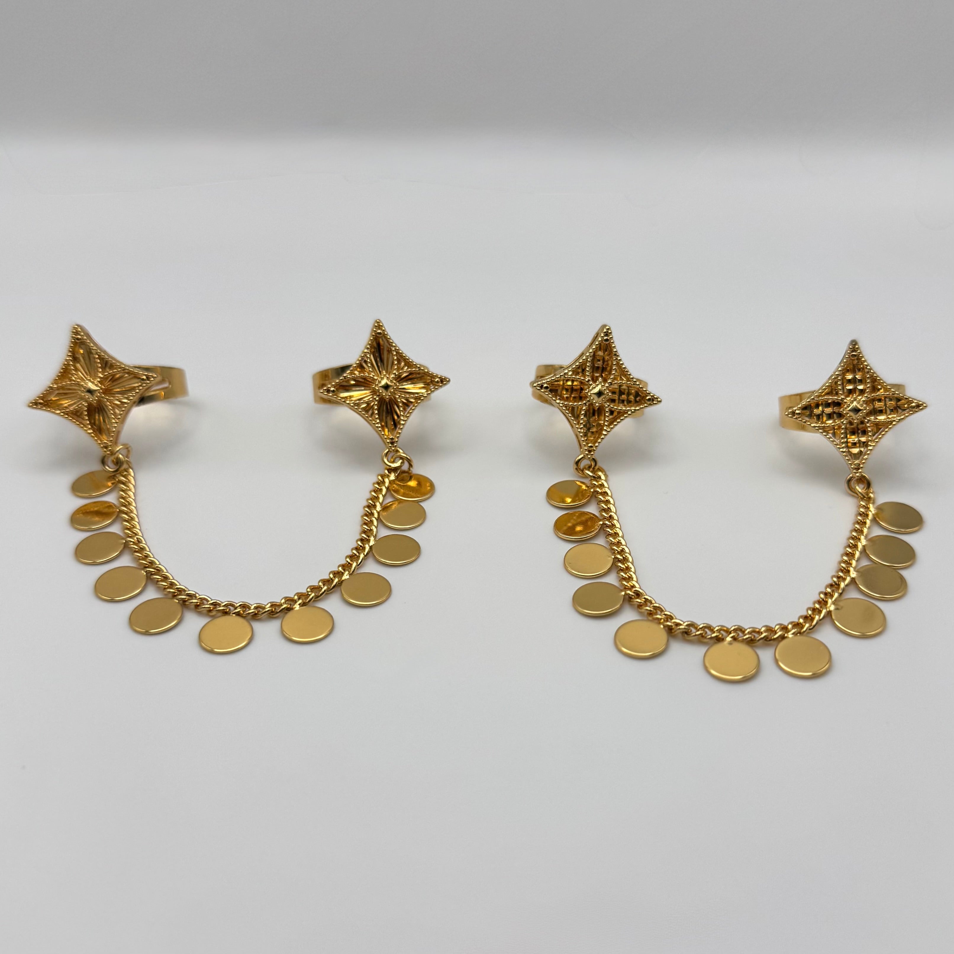 Najma Double Ring Chain