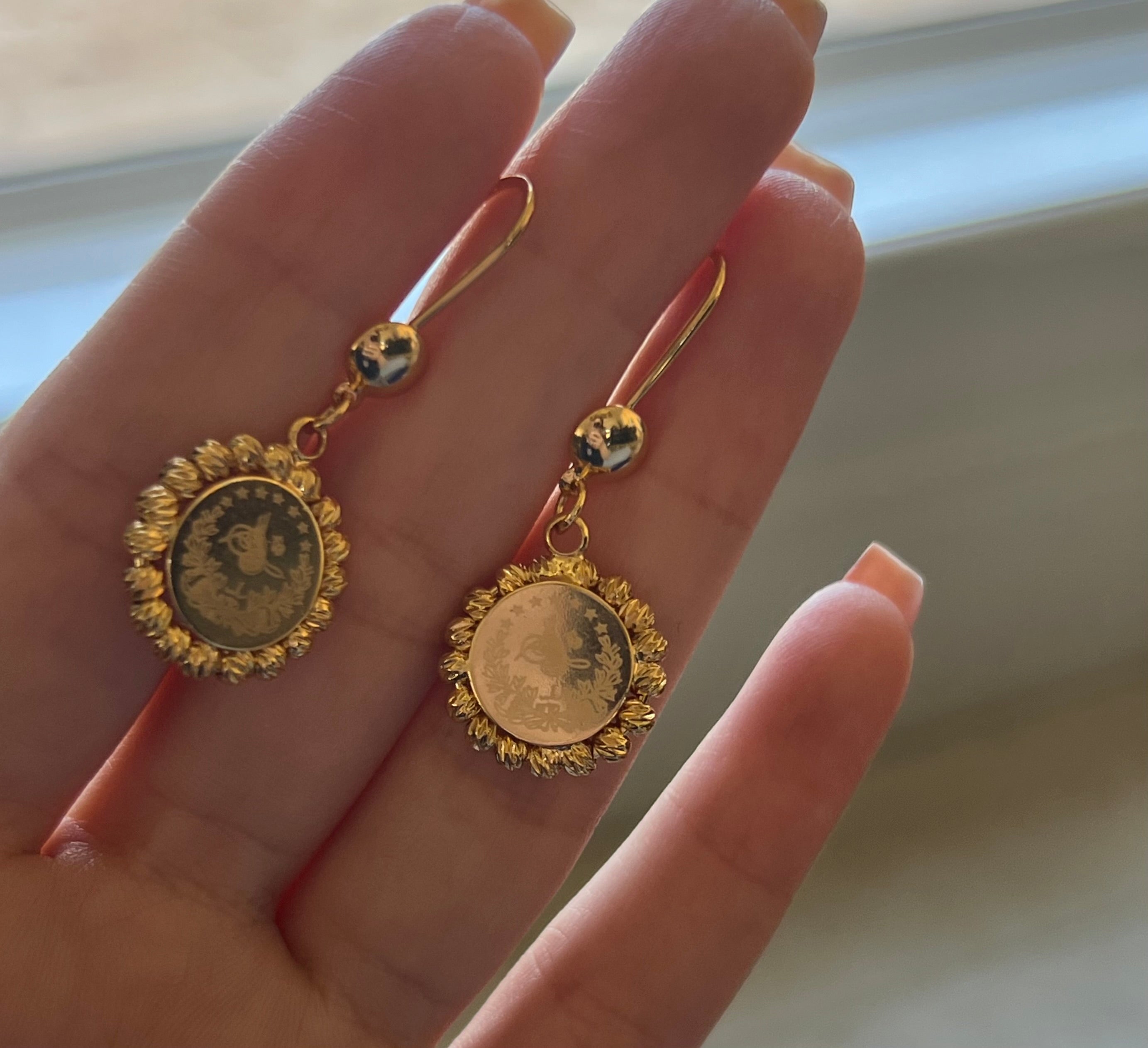 Turath Coin Dangle Earrings