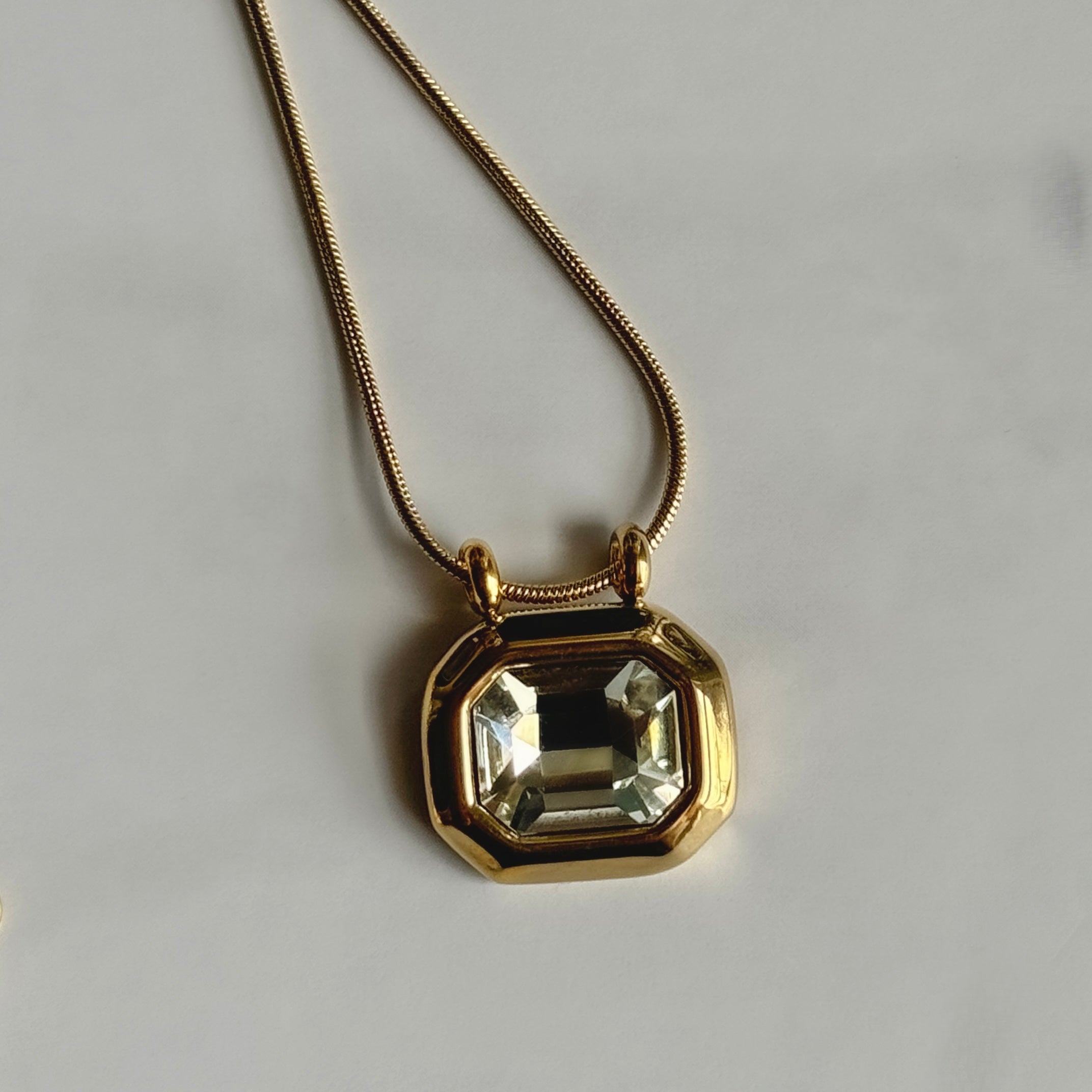 Bahiyya Octagonal Zirconia Necklace