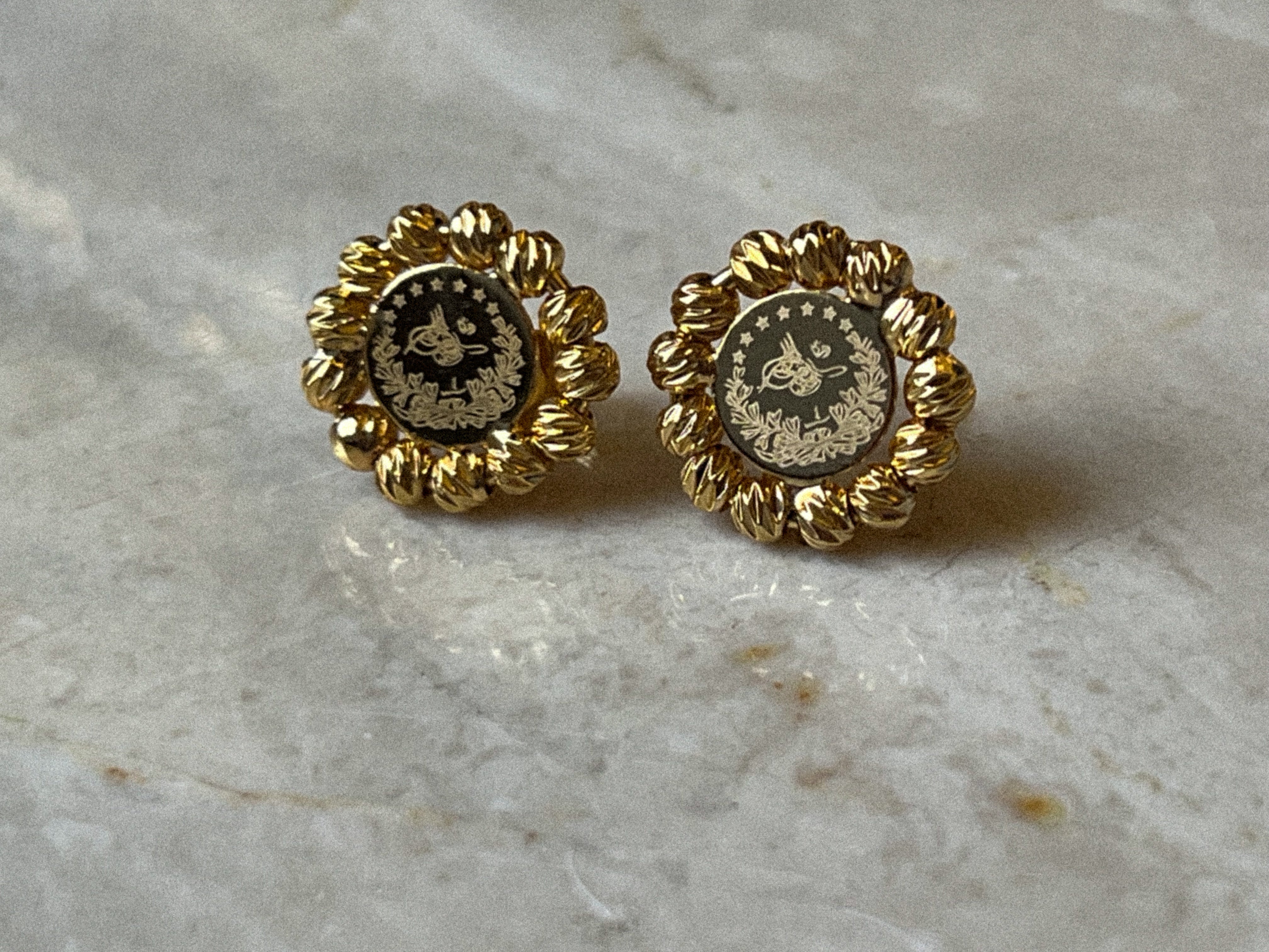 Turath Coin Stud Earrings