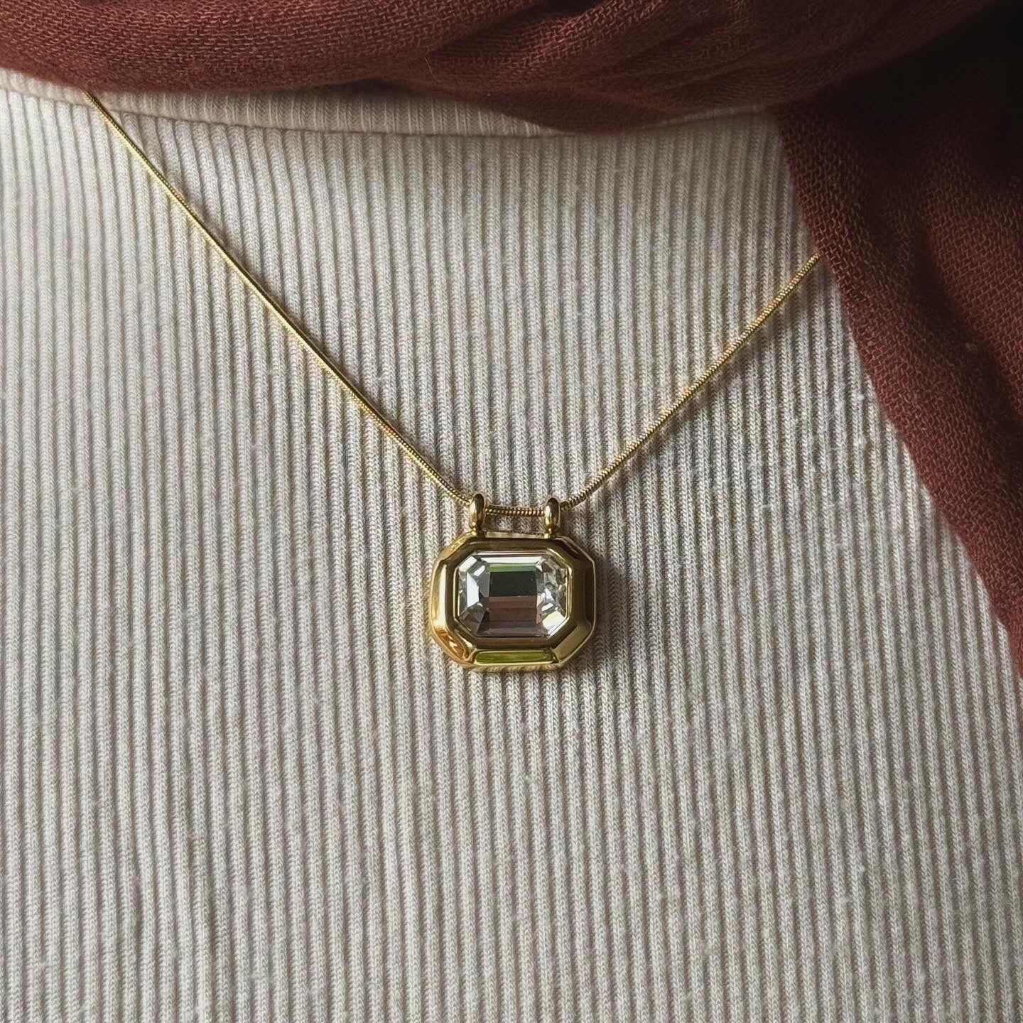 Bahiyya Octagonal Zirconia Necklace