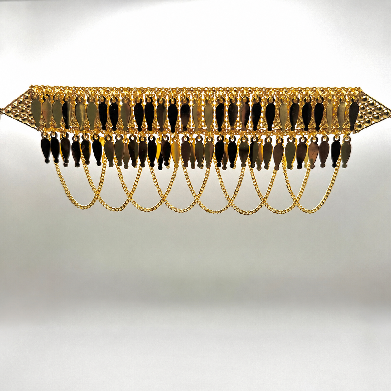 Golden Fringe Choker