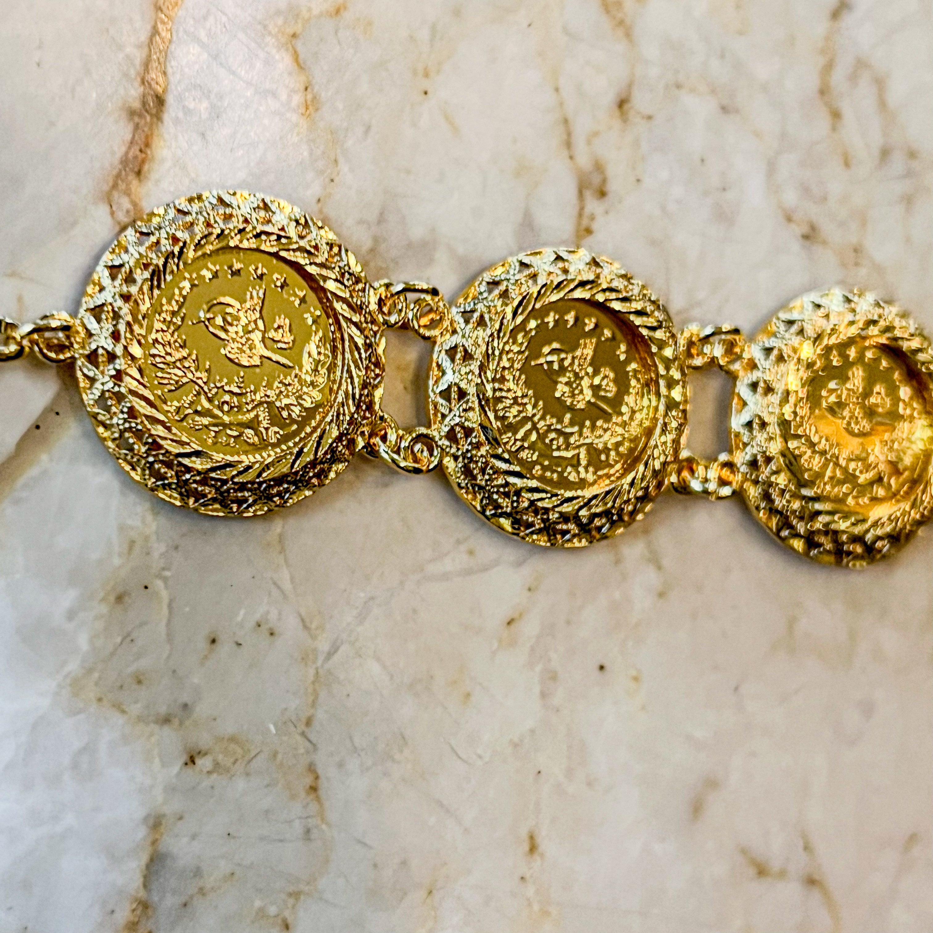 Turath Four-coin Bracelet