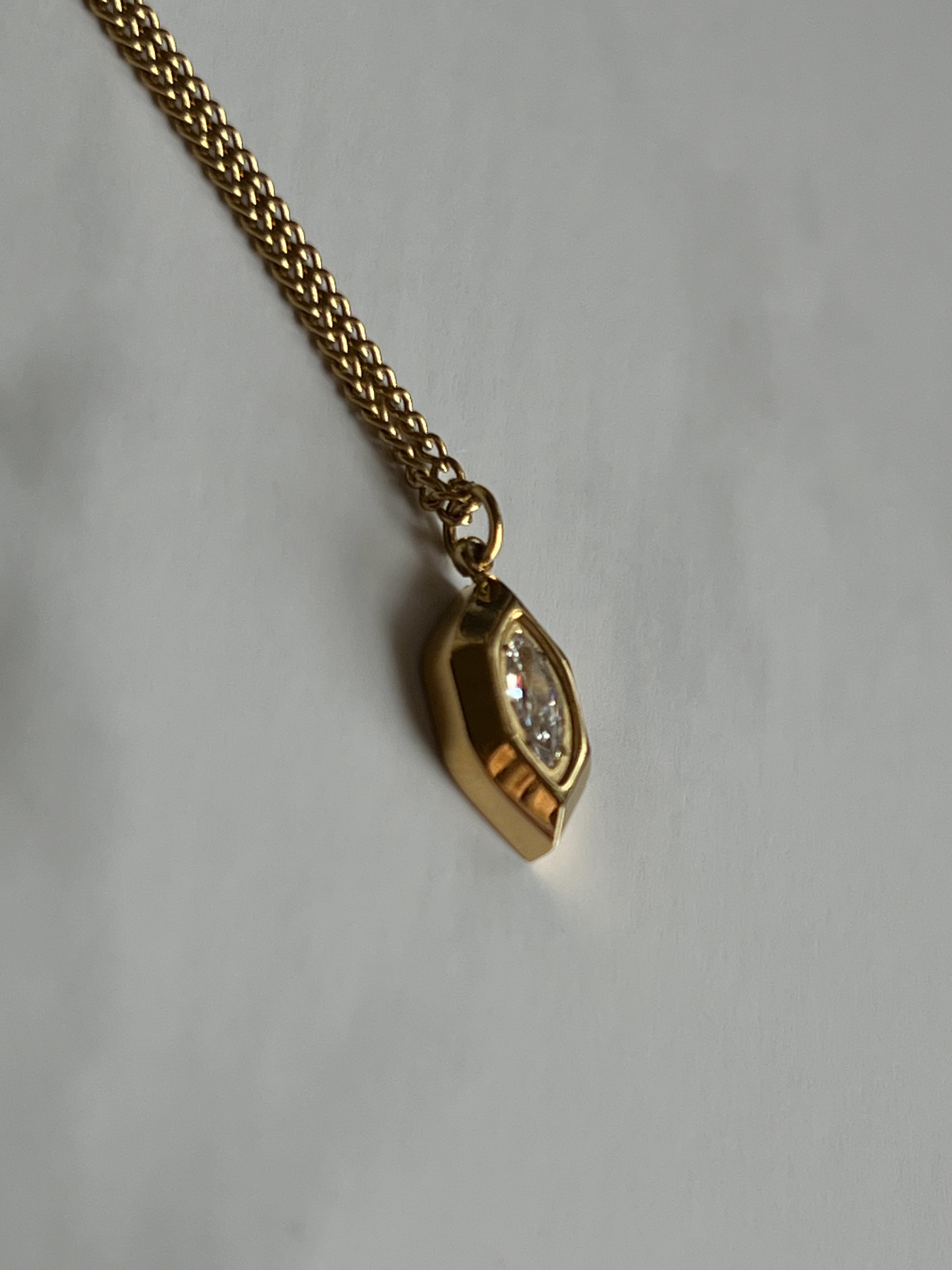 Gold Hexagonal Necklace