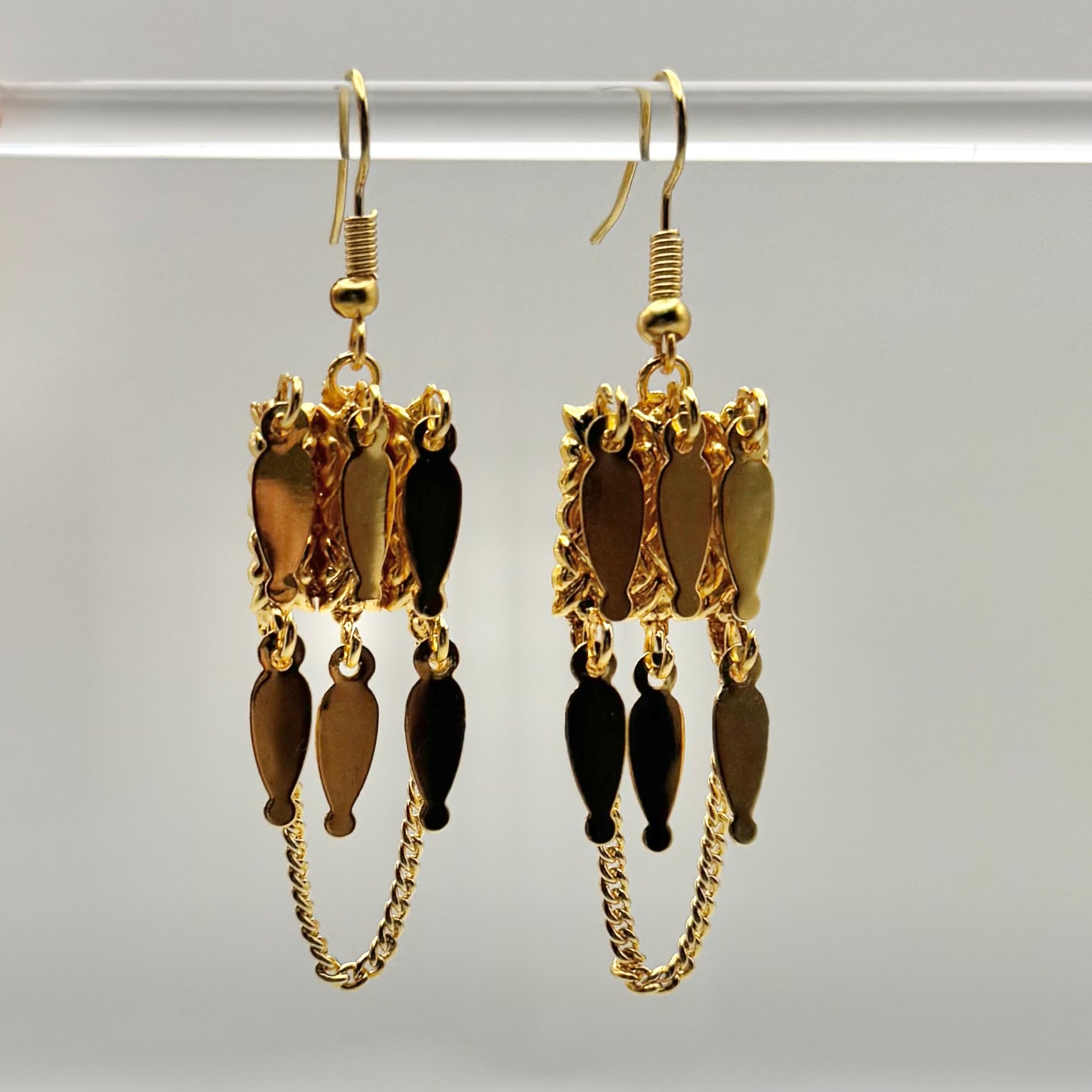 Golden Fringe Earrings