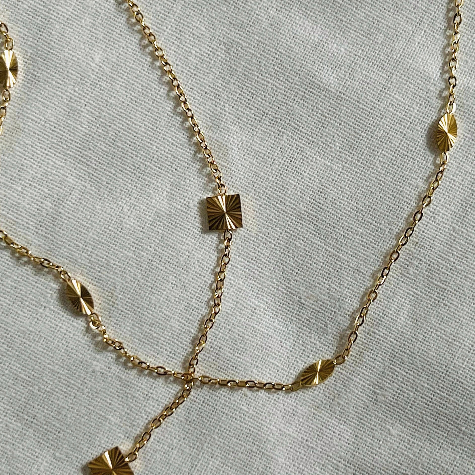 Dainty Squares Necklace